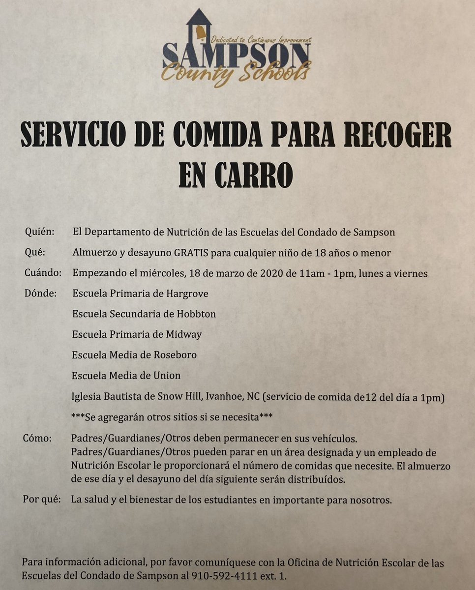 Kids Hungry🍎we can help 📣 We are here to serve you community <a href="/SampsonSchools/">Sampson Co Schools</a> Thank you Dr Bracy, Ms April Jordan and our dedicated cafeteria staff! #KidsDeserveIt #LeadershipMatters