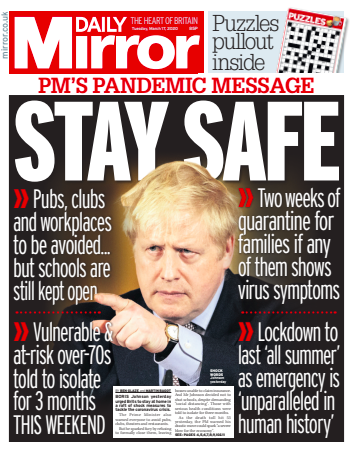 'Life put on hold': what the papers say about the UK ...