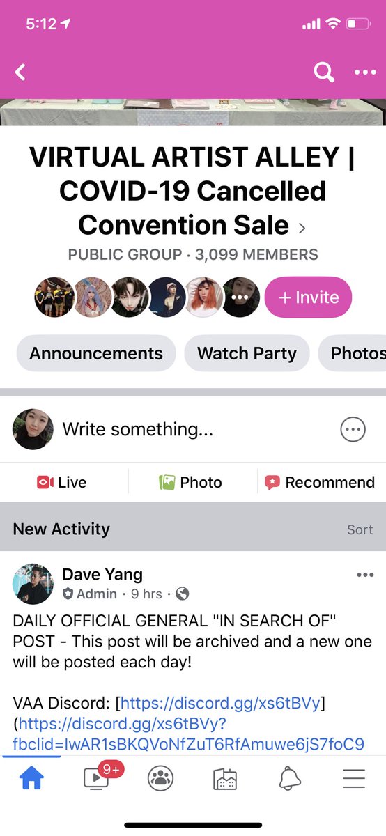 For any artist out there! This group was created to act as a virtual artist alley so fans can still shop and buy from their favorite artist + find new ones!