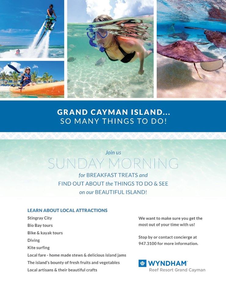 Next Sunday learn about the things to do and see on our beautiful island at our Sunday Morning Marketplace! 9am - 11am