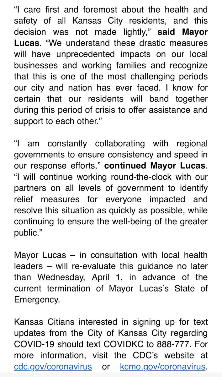Mayor Lucas updates State of Emergency proclamation, local guidance following latest CDC #COVIDー19 recommendations: