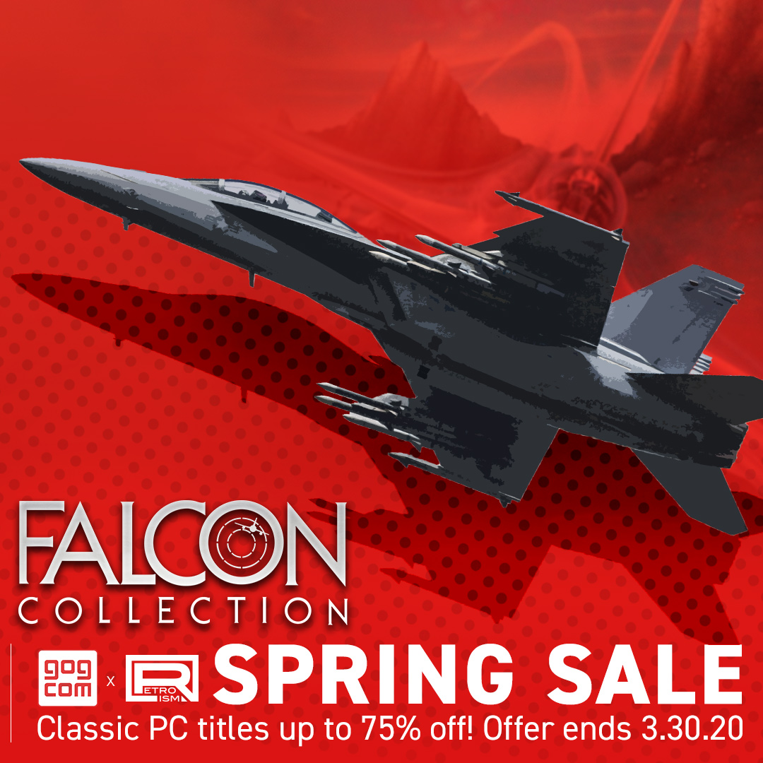 Fly high with these radical deals, Falcon Collection and a loadout of classic titles are up to 75% off for a limited time on <a href="/GOGcom/">GOG.COM</a>! Dispatch on over to: bit.ly/2Bi4ScA

Offer ends 3.30.20

#Falcon #Flightsims #Retrogames #Classic #Videogames #Stayhome