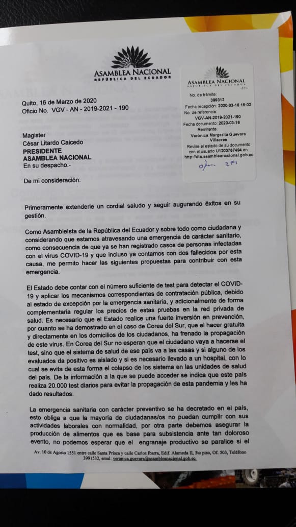 VeroGuevarav's tweet photo. @CataAndramuno reunión @cesarlitardo @AsambleaEcuador y coord. de Bancadas, indica revisan valor test covid-19 en red privada salud de $60 - $80, acoge solicitud planteada, médico del barrio realice pruebas a domicilio y de esa forma frenar la propagación 1/2
Abro hilo https://t.co/8VSgMnxfZb
