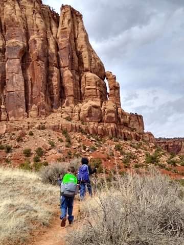 threeJnK's tweet photo. Enjoying the social distancing -- hiking through CO landscape!  #doingmypartCO #McInnisCanyons https://t.co/6hUPhHhTfB