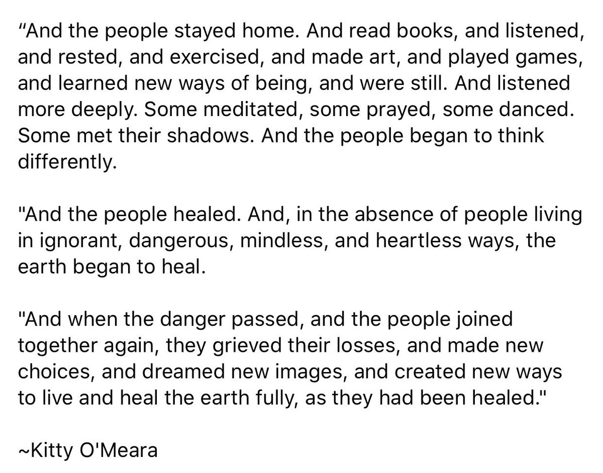 a piece of writing that gives me hope.