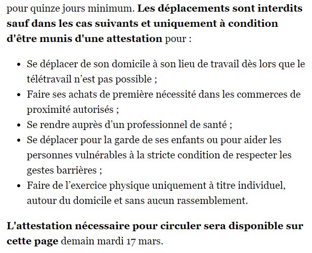 DEFAKATOR_Off's tweet photo. Dès demain il faudra une attestation pour se déplacer.
Ça aurait quand même été pas mal dans le discours de 20h de toucher deux mots de ces modalités pratiques pas forcément intuitives. #COVID19france 

Source : https://t.co/PhWfyehfog https://t.co/dF7MCEKhzU