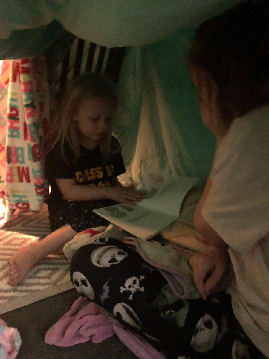 Teresa69183334's tweet photo. Reading in her fort @WilroyCrystal @TweetDCS_HES she enjoyed this so much!! https://t.co/vlIQluyyaB