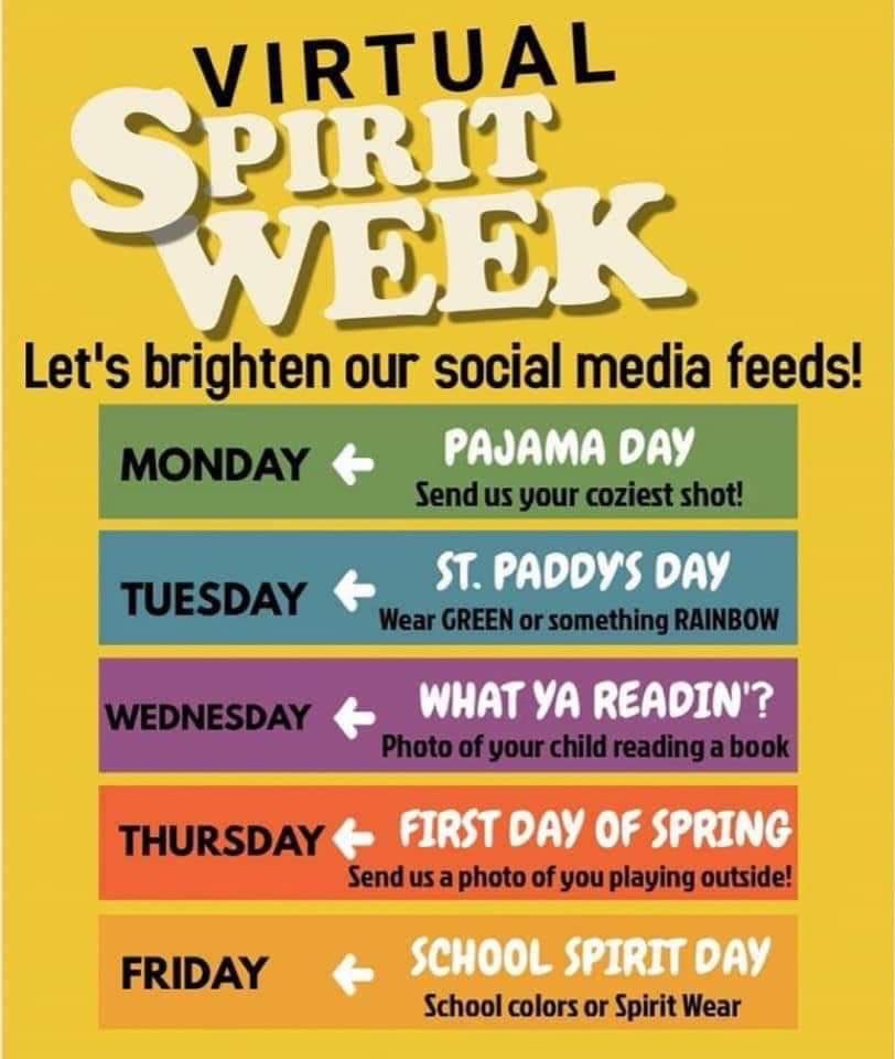 Join Wolfe in a Virtual Spirit week.  😊