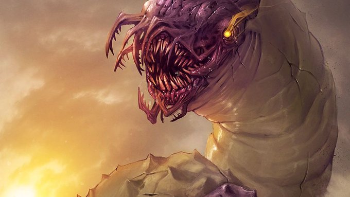 SumPunkWhoCares's tweet photo. #HorrorHaiku:#LovecraftsElderGods:
#BurrowingBeneathSubcycle:
Title:#ChthoniansInCementSurroundings:9/7/19:

They burrow beneath
While haunting the darkness as
Shadows of Shudde M'ell

Basis:#BrianLumley's #HPLovecraft-based mythos #Chthonians of #CementSurroundings. https://t.co/sCNORuDDlC