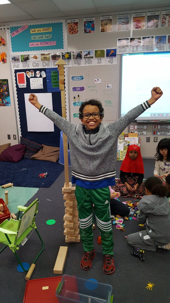 howeheidijb's tweet image. Tall towers, smiles, playing is necessary to learn and grow! Plus they love to tell you all about it! #skilledcommunicator #proud 
"Who is taller? Let's take a picture!" @Ruffin_II wordless? #positivetee