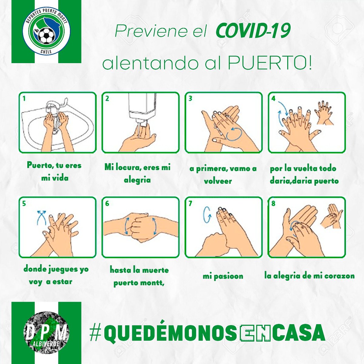 AlbiverdeDpm's tweet photo. Prevenir el #Covid_19parte por nosotros y para hacerlo más divertido ¿por qué no cantando este temón? 🎶 

Puerto, tu eres mi vida 🎶
#chilecoronavirus #puertomontt https://t.co/YXgV9VBPPi