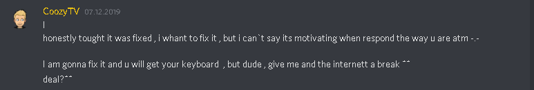 PSM_CS's tweet photo. So honestly it just seems like everyone from Amorphic is scammers nice!! They even go back on their word and drag it out like 3 months and if we take it from the day i won the giveaway it's 6 months... https://t.co/TRDIygIOHM