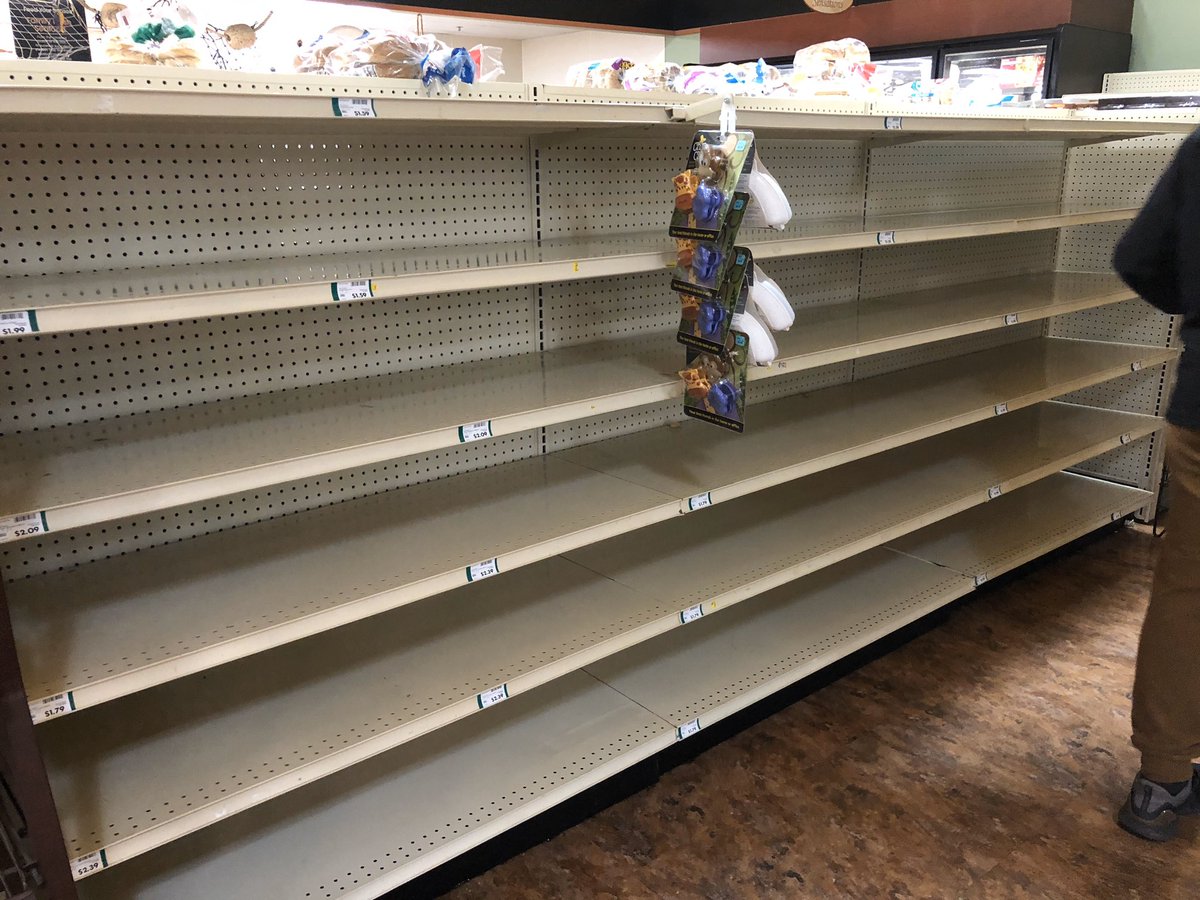 EmmaBrugler's tweet photo. If Coronavirus doesn’t kill you, starvation will https://t.co/UPubfWJEgA