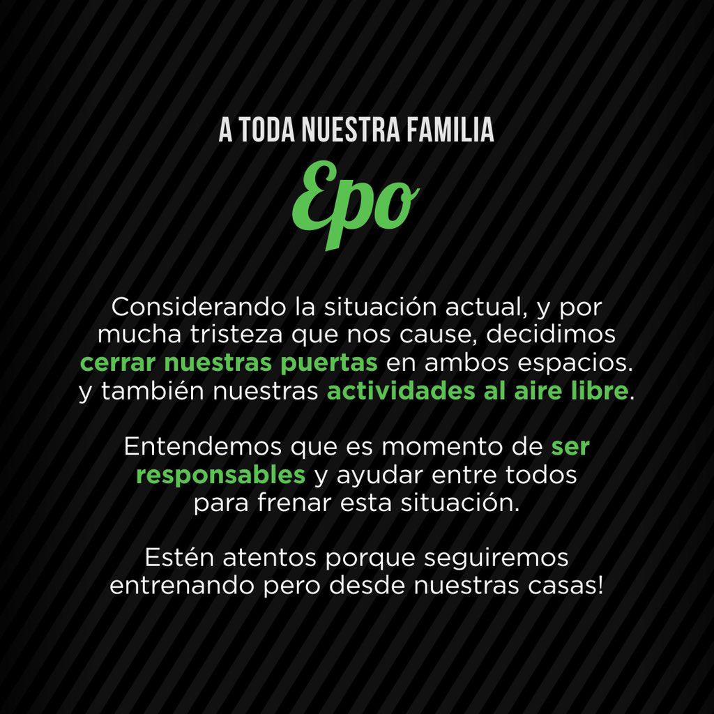 EpoTraining's tweet photo. Juntxs salimos! https://t.co/vHUgHJIprr