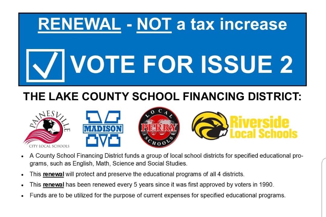 mayer1nes's tweet photo. The election is BACK ON! 

Get out and vote to support our schools (MADISON, PERRY, RIVERSIDE and PAINESVILLE CITY). Remember... it’s NOT NEW $$$$. Just a RENEWAL! 

Now more than ever we need our YES VOTES out tomorrow for Election Day. See you at the poles.

#voteforchildren https://t.co/D1SB3D18ha