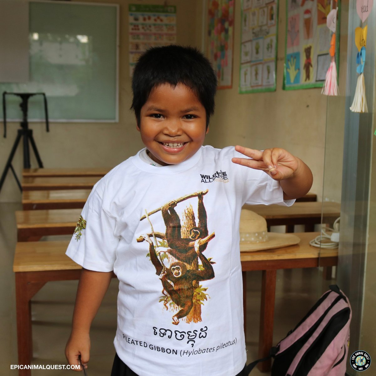 tWe met this young man during a visit to a local community centre with Wildlife Alliance Cambodia who will be distributing the books later this year. He was happy to win this awesome t-shirt! 🙏⁠
⁠
Check it out and find out more below if you like 🤩⁠
⁠
soo.nr/YCva