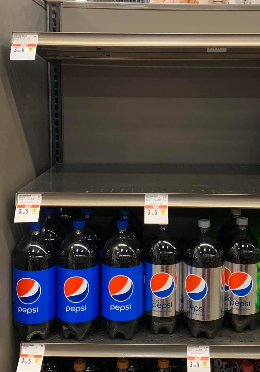 well this is a difficult day... <a href="/CocaCola/">Coca-Cola</a> is all out and all that’s left is... <a href="/pepsi/">Pepsi</a> :/