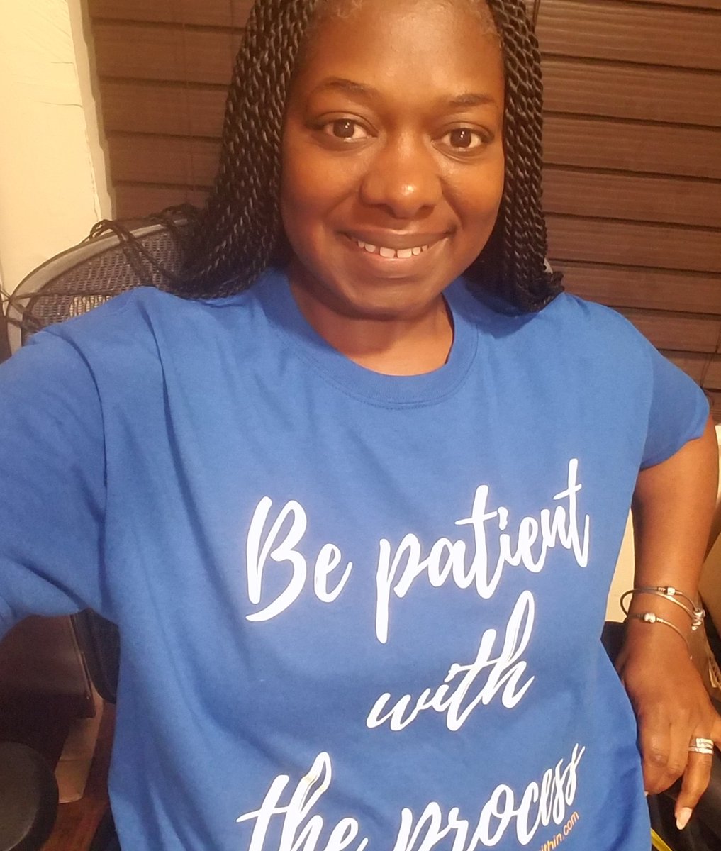 DeidraInspires's tweet photo. It's Monday and in the mist of everything remember to not panic, instead "Be patient with the process". Ignore my eyes....Im headed now to get more zyrtec....this pollen is real! #MorelandsMondayMessage https://t.co/9n5xoJRtLJ