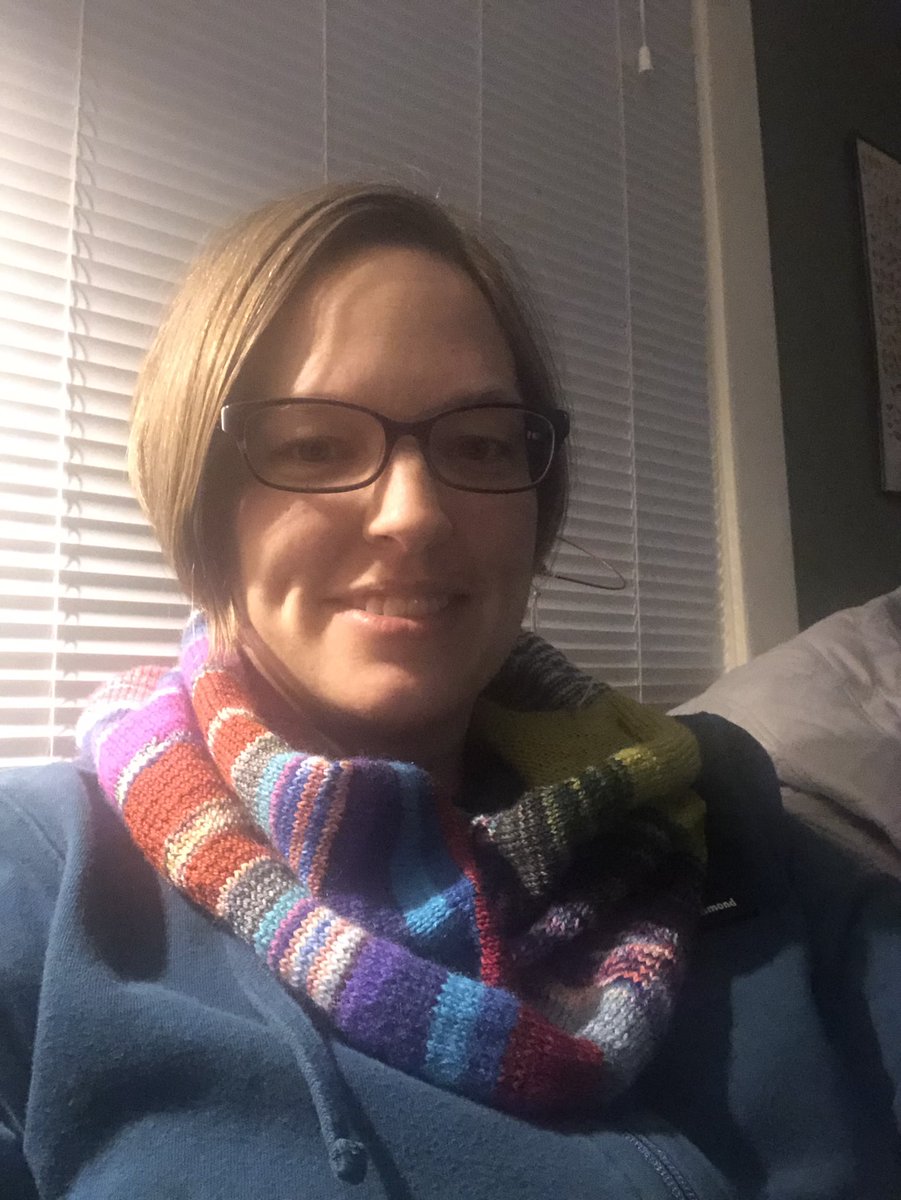 Trying it out as a long cowl, and pinned to my new couch (poked some holes ). Please take the survey in the tweet above!!!