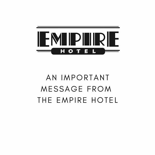 The Empire Hotel has long considered itself a proactive and dynamic part of the community.

Given the current outbreak of Coronavirus (COVID-19) across Australia, we wish to reassure you of the precautions we are undertaking to keep our patrons, staff an… ift.tt/2Ql4u58