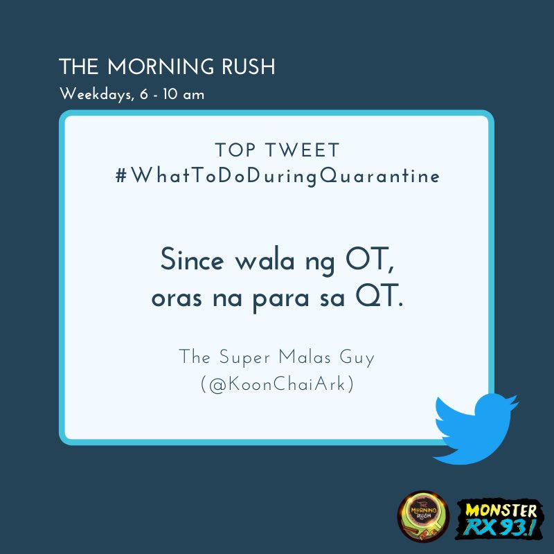 RX931's tweet image. #WhatToDoDuringQuarantine from @KoonChaiArk