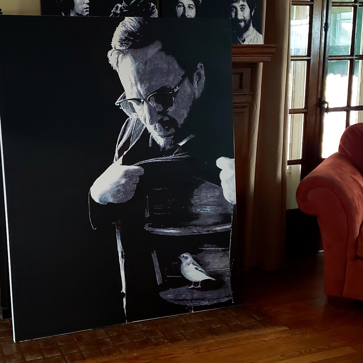 leejamesmurray's tweet photo. @sharpie selfie! Me, Sharpie on canvas, March 2020. #ArtistOnTwitter #SelfPortrait #selfie https://t.co/TR1rvSLp89