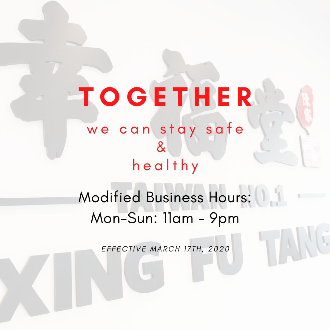 XingFuTangNYC's tweet photo. We hope everyone stays safe and healthy as COVID-19 coronavirus spreads across the globe.

To look out for the safety of both our staff and our customers, we’re limiting the amount of people in the store at each time and running under modified hours.

Stay strong everyone ❤️🙏🏻 https://t.co/xIE2TW0eIy