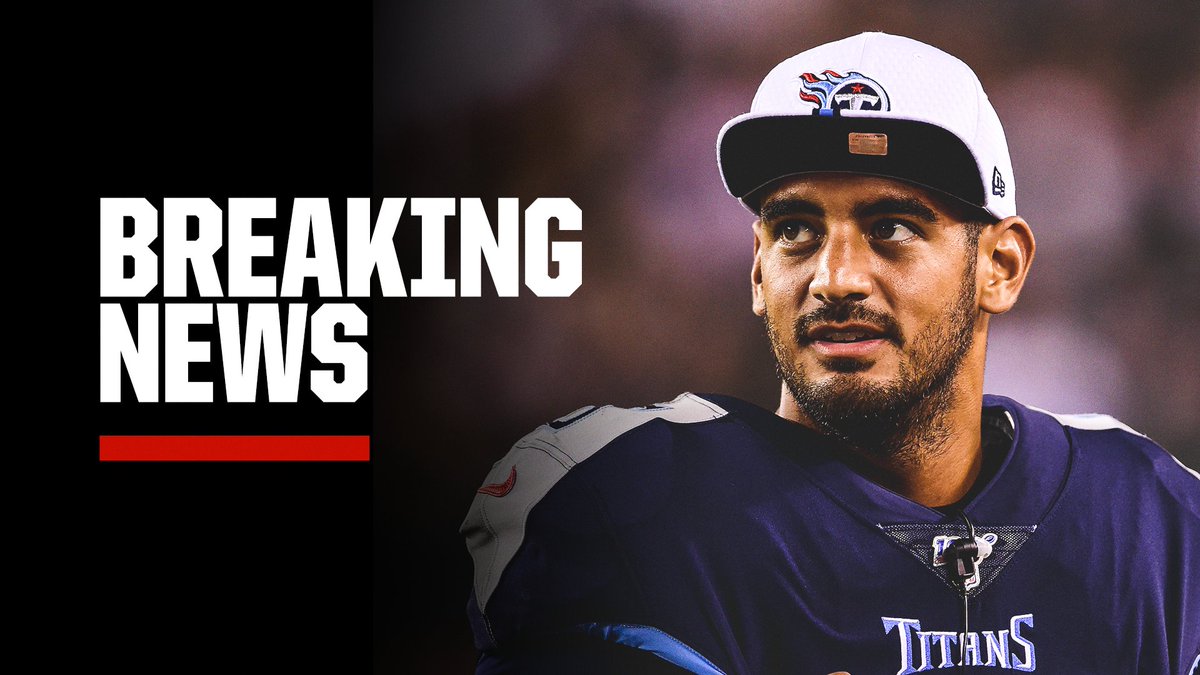 SportsCenter's tweet photo. Breaking: The Las Vegas Raiders have agreed to a deal with former Titans QB Marcus Mariota, a source tells @PGutierrezESPN. https://t.co/kqktVH7PJ7
