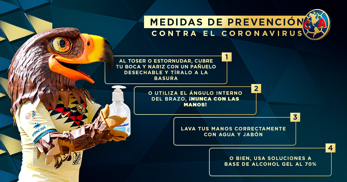 ClubAmerica's tweet image. 🦅 Águilas sigamos todos estas recomendaciones: