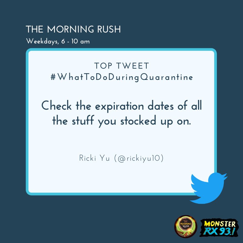 RX931's tweet image. #WhatToDoDuringQuarantine from @RickiYu10