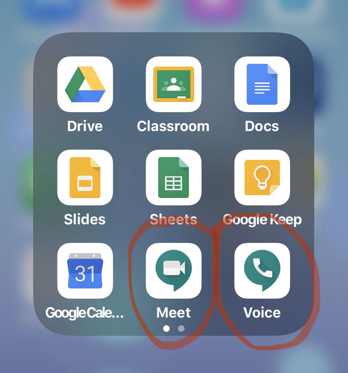 TamEDale's tweet photo. Contact or Instruction with/for Students...
@clevecityschool @BlytheBower teachers doing what we love!

Google Voice @googlevoice: audio call without sharing personal #

Google Meet @googlehangouts_ : video call which allows screen sharing https://t.co/bvkkhjbjzL