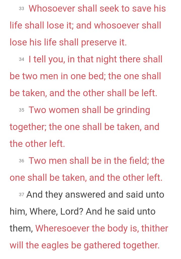 18. continuedLuke 17 foretells of Jesus being betrayed and times of the end and our gathering to Jesus Christ. But Q calls Trump our savior
