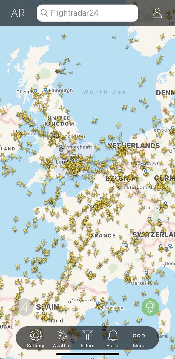 danwilsoncc's tweet photo. Thought there was a travel restriction? @flightradar24 #covidー19uk #emptyflights? https://t.co/dUzIcX6ck4