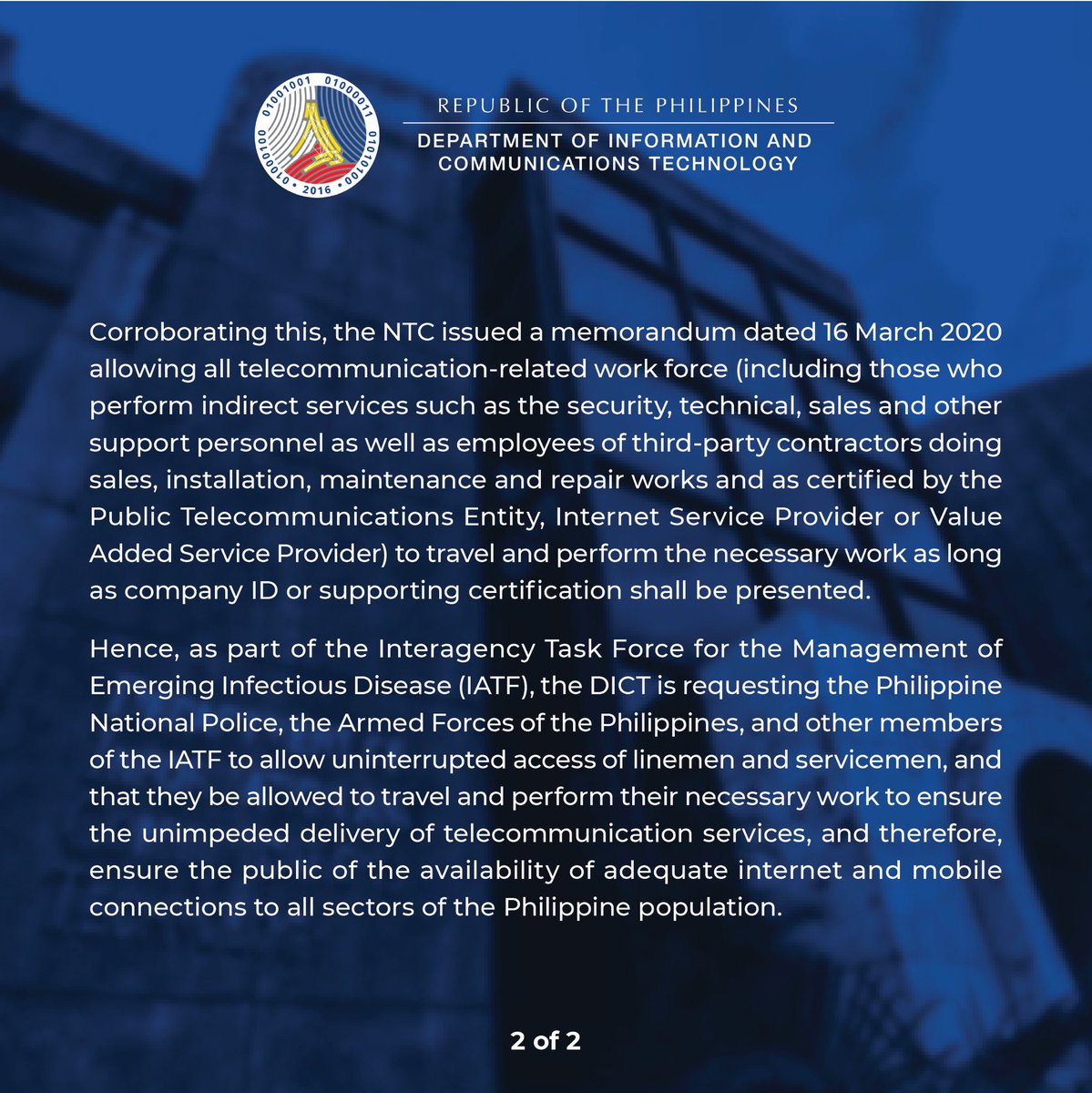 DICTgovph's tweet photo. DICT PUBLIC ADVISORY https://t.co/VEazl65DkZ