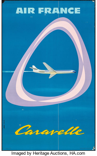 pauletmckenzie's tweet photo. Superbe poster Air France 1959. https://t.co/1hJ7IqYEm6