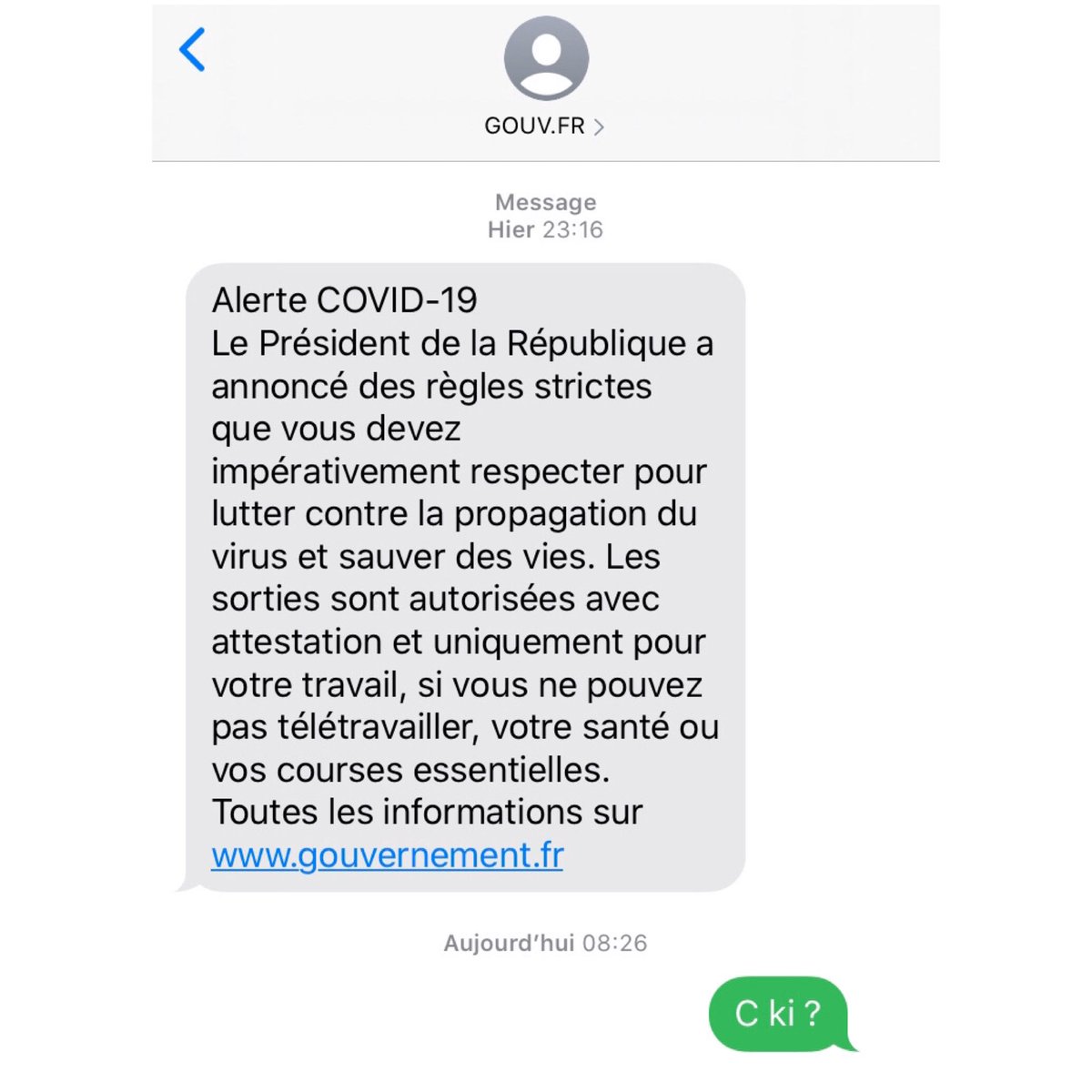 C ki ?
#COVID19france #confinementtotal