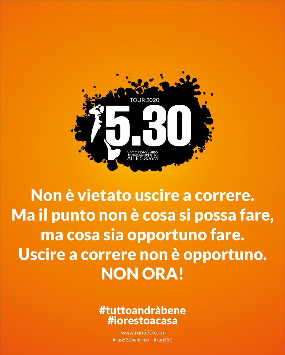 lbalsamo's tweet photo. #iorestoacasa @run530italia https://t.co/qkN3Su05wZ