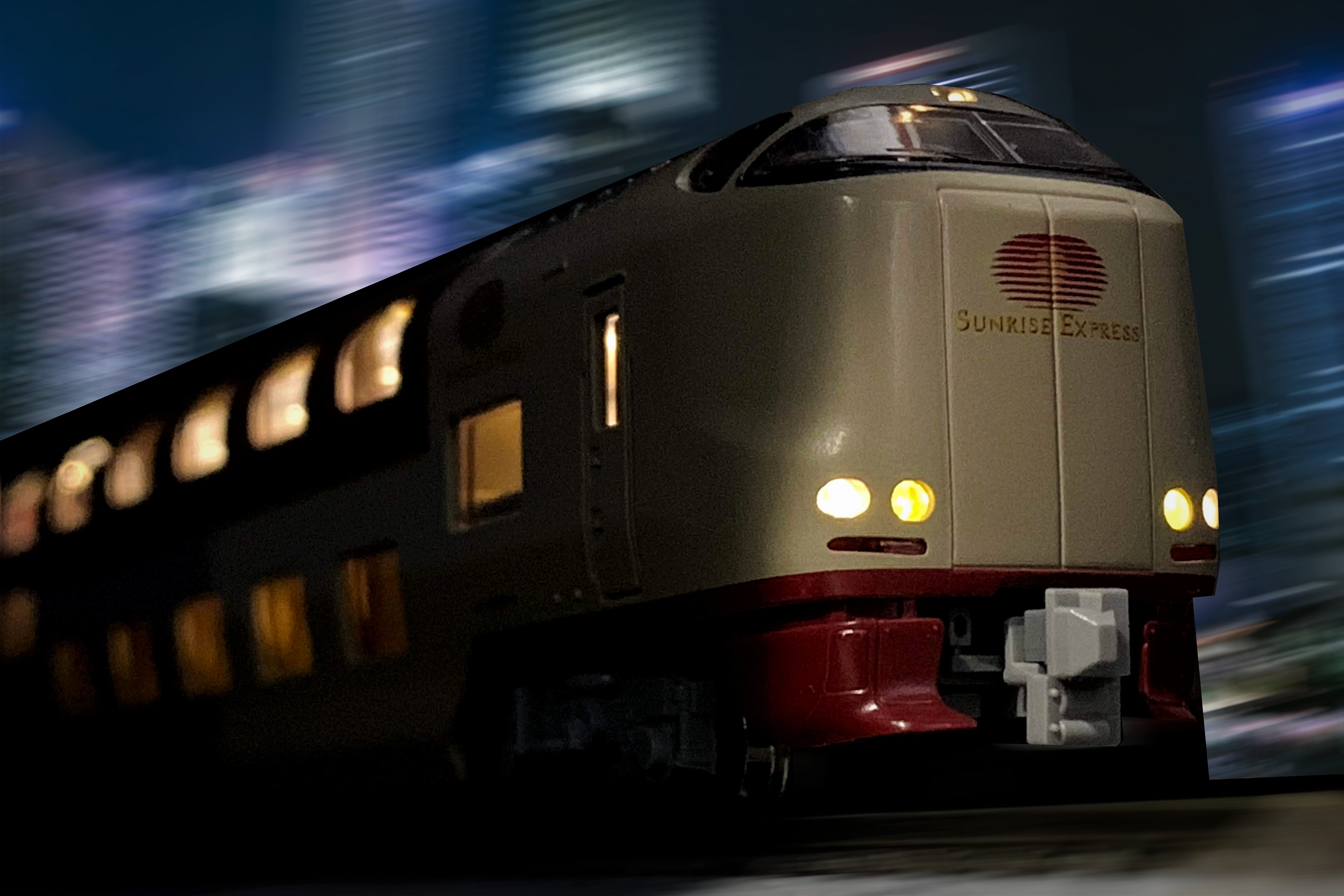 室内灯付き 285系3000番台サンライズエクスプレス7両セット 模型