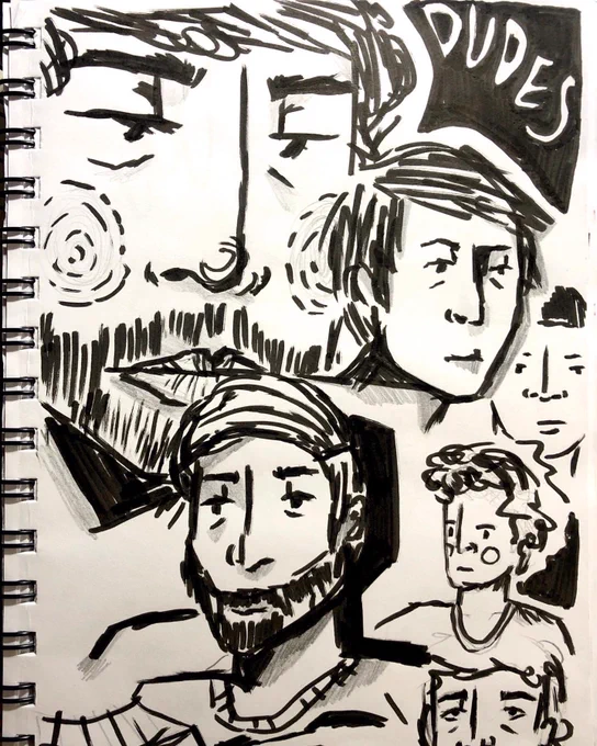 peoples !1!1!1 random sketchbook entries of people :0 #artph 