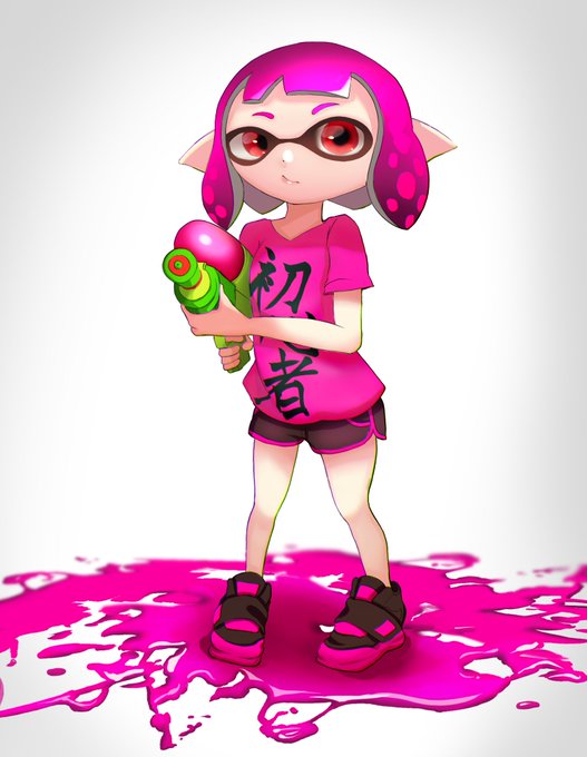つい最近スプラトゥーン2始めました。記念のイカちゃん 