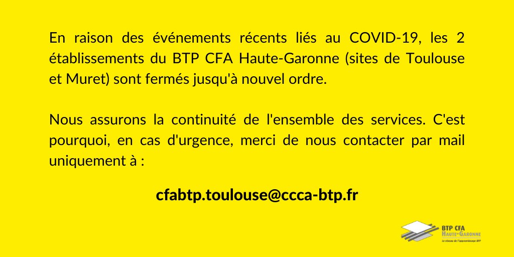 CFA BTP Toulouse - Haute-Garonne tweet media