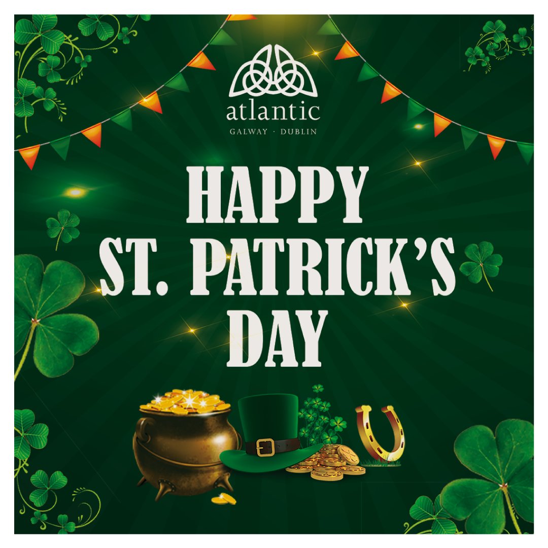 AtlanticIreland's tweet photo. Happy Saint Patrick's Day to everyone all throughout the world!
☘️☘️☘️
.
.
#AtlanticLanguage #MyFirstAtlanticWave #StPatricksDay #Celebrate #StPatricksDay2020 #Ireland #Galway #Dublin https://t.co/uFzhhScwjl
