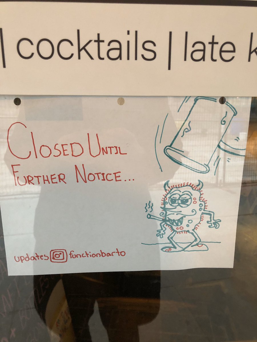 We closed down so should you #COVID2019 #staysafe #toronto #fn