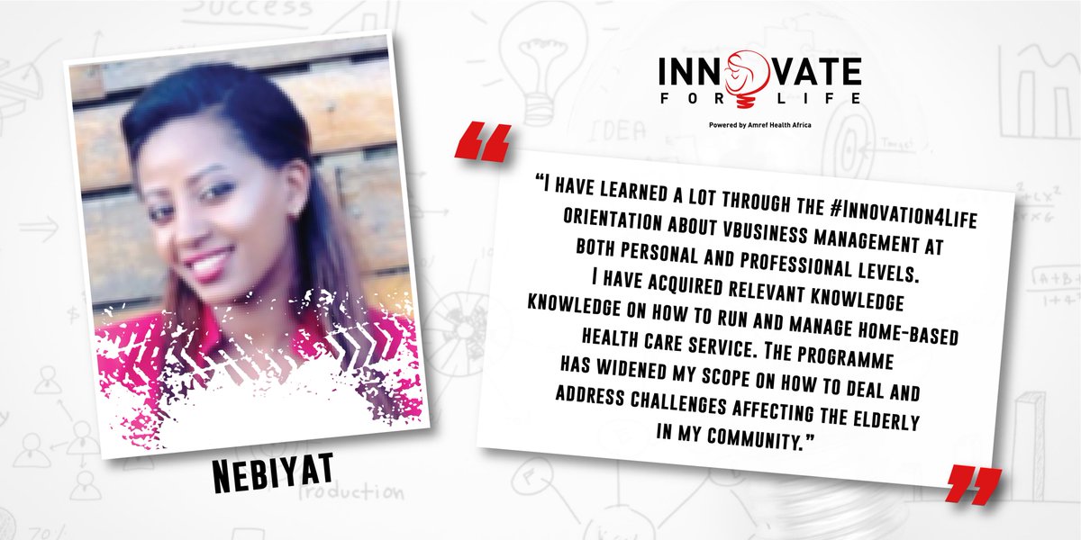 Amref Health Africa (@amref_worldwide) on Twitter photo Nebiyat is a finalist in the #I4L Accelerator Programme, she was present during the #Innovate4Life orientation week. Below👇 is her take away message. #Healthinnovations <a href="/Innovate_4_Life/">Innovate For Life</a> <a href="/AmrefICD/">AmrefICD</a> <a href="/ElsFoundation/">The Elsevier Foundation</a> <a href="/Accenture/">Accenture</a> Nebiyat is a finalist in the #I4L Accelerator Programme, she was present during the #Innovate4Life orientation week. Below👇 is her take away message. #Healthinnovations <a href="/Innovate_4_Life/">Innovate For Life</a> <a href="/AmrefICD/">AmrefICD</a> <a href="/ElsFoundation/">The Elsevier Foundation</a> <a href="/Accenture/">Accenture</a>