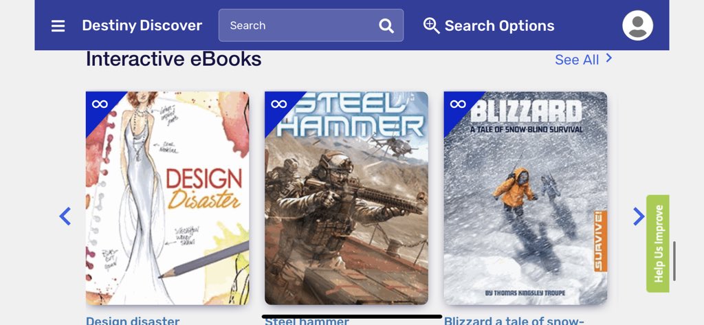 JeffFlynn75's tweet photo. We have eBooks, interactive eBooks &amp; audio books that can be read on any device!
•Sign in to BCPS One
• Choose ‘Digital Content’
•Choose ‘Destiny’
•Choose our school from list
•Scroll ⬇️ to the eBooks, Interactive eBooks, or Audio Books
•Click ‘See All’ to see more titles! https://t.co/wBbEGc10Uv