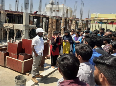InstitutionsIn2's tweet photo. Third year students from Department of Civil Engineering underwent field visit to Sree Daksha " Arcis ". Students got a good exposure on Reinforcement practices of Beam and columns.
@mhrd_innovation
 
@abhayjere
 
@DrRPNishank https://t.co/IBvgq2QzSx