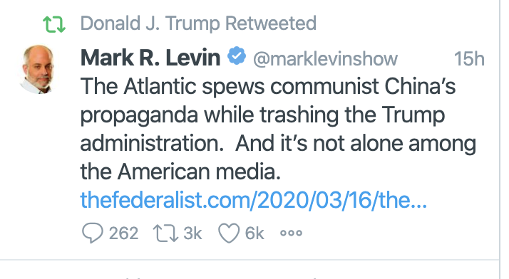 The President of the United States is up past midnight, not doing any useful work for the nation, but retweeting third-hard accusations that the author of the classic histories of the Soviet Gulag and the Ukrainian famine is soft on communism.