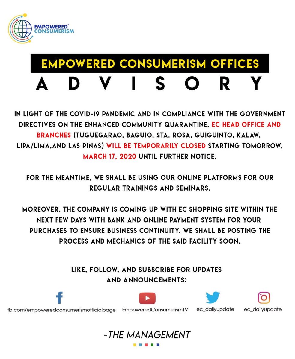 ec_dailyupdate's tweet photo. #ECAdvisory
Subject : EC Offices Advisory https://t.co/7OUe2HwdLw