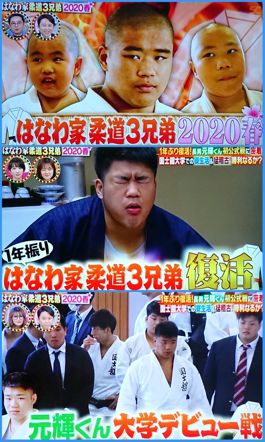 平田修太 Twitterissa 有吉ゼミ より 1年振りのはなわ家柔道3兄弟 平田修太 Twitterissa 有吉ゼミ より 1年振りのはなわ家柔道3兄弟