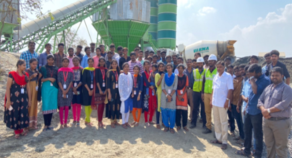 skcetofficial's tweet photo. Students from Department of Civil Engineering underwent field visit to Varma Ready Mix Concrete plant. Students learned the importance of planning drainage facility for the metropolitan city. 
@mhrd_innovation 
@abhayjere 
@DrRPNishank https://t.co/B1JhUsqbCP
